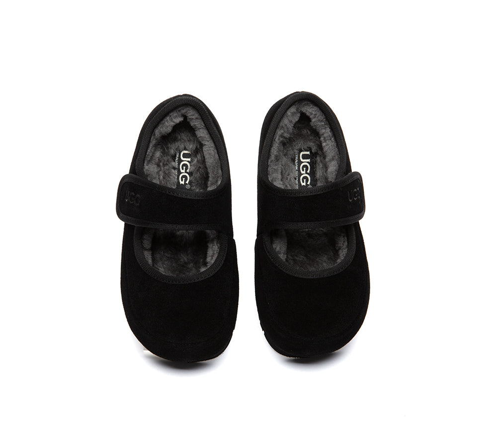 AUSTRALIAN SHEPHERD® UGG Slippers Kids Adjustable Strap Mary Jane Millie