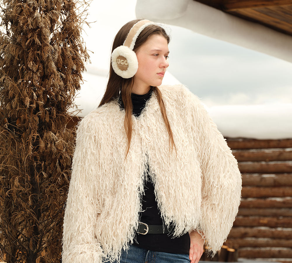 AUSTRALIAN SHEPHERD® UGG Women Sheepskin Wool Cloud Earmuff