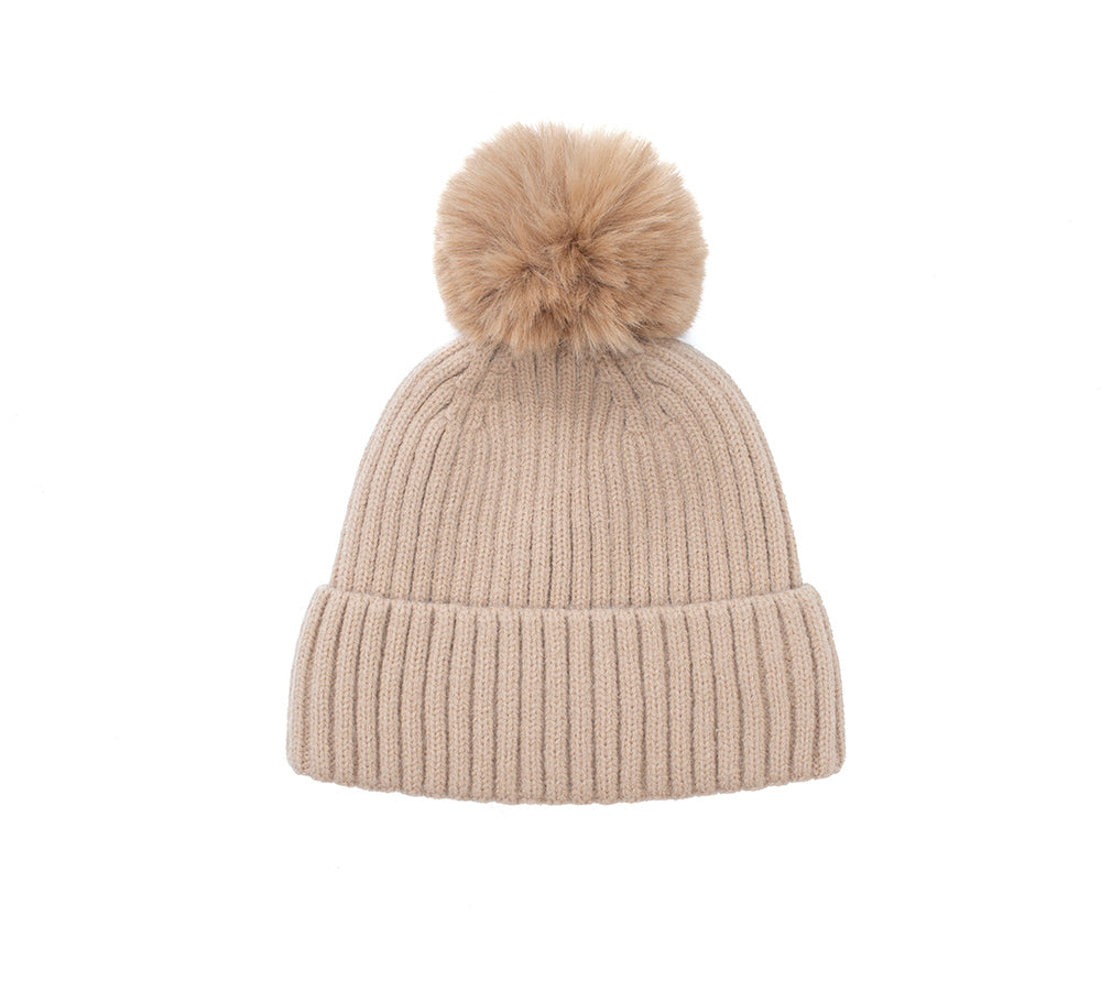 AUSTRALIAN SHEPHERD® Kids Knitted Pom Pom Beanie