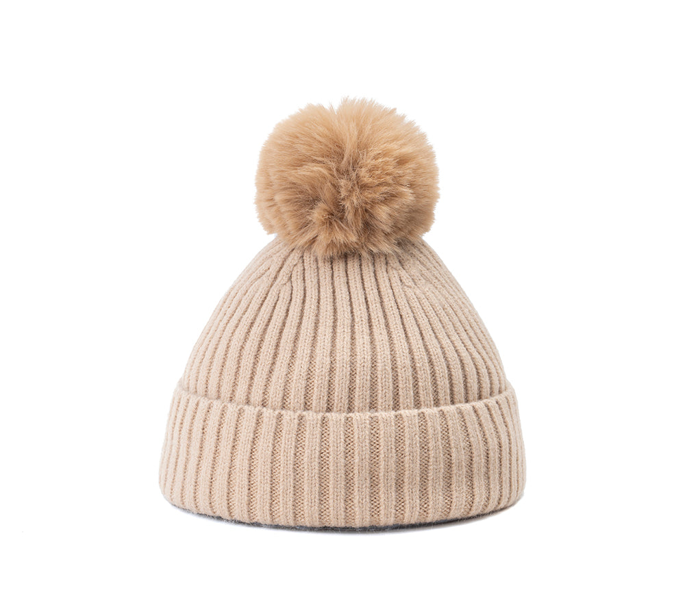 AUSTRALIAN SHEPHERD® Kids Knitted Pom Pom Beanie