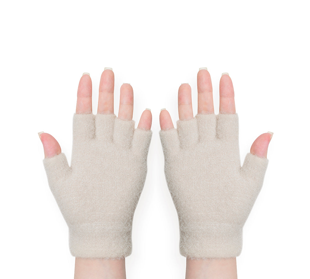 EVERAU® Fingerless Ultra Plush Knit Bearling Gloves