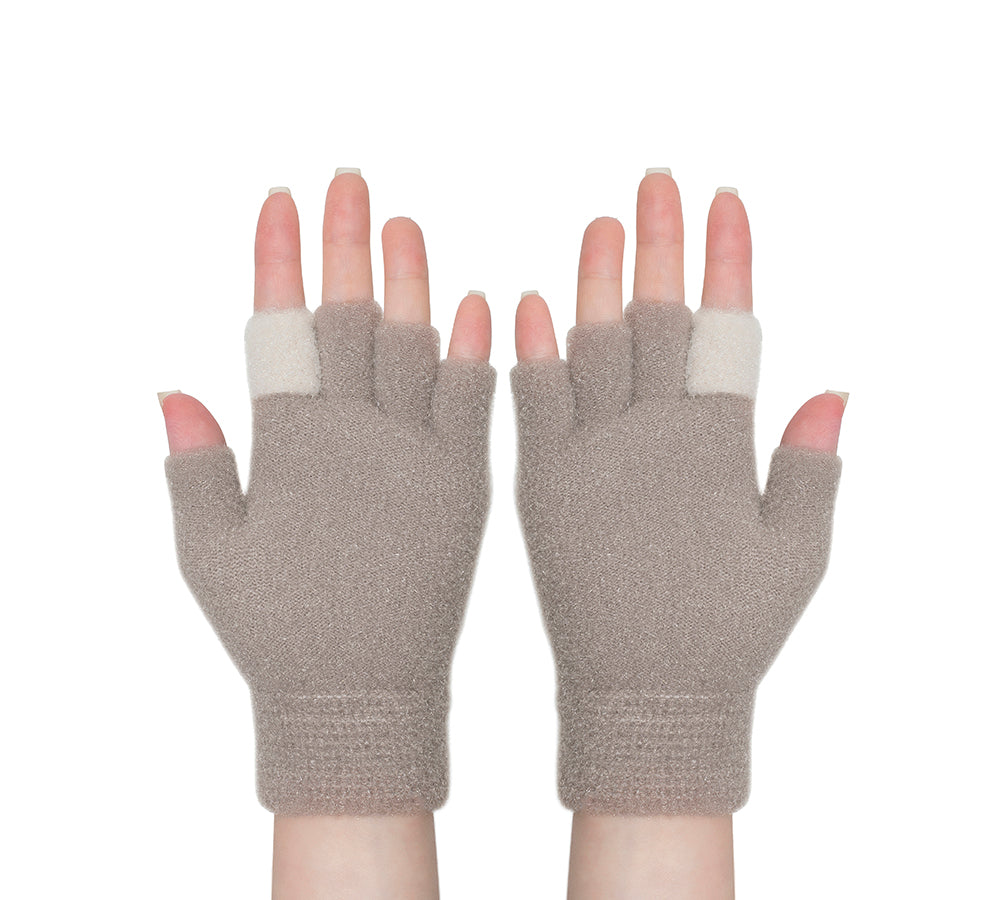 EVERAU® Fingerless Ultra Plush Knit Ewe Gloves