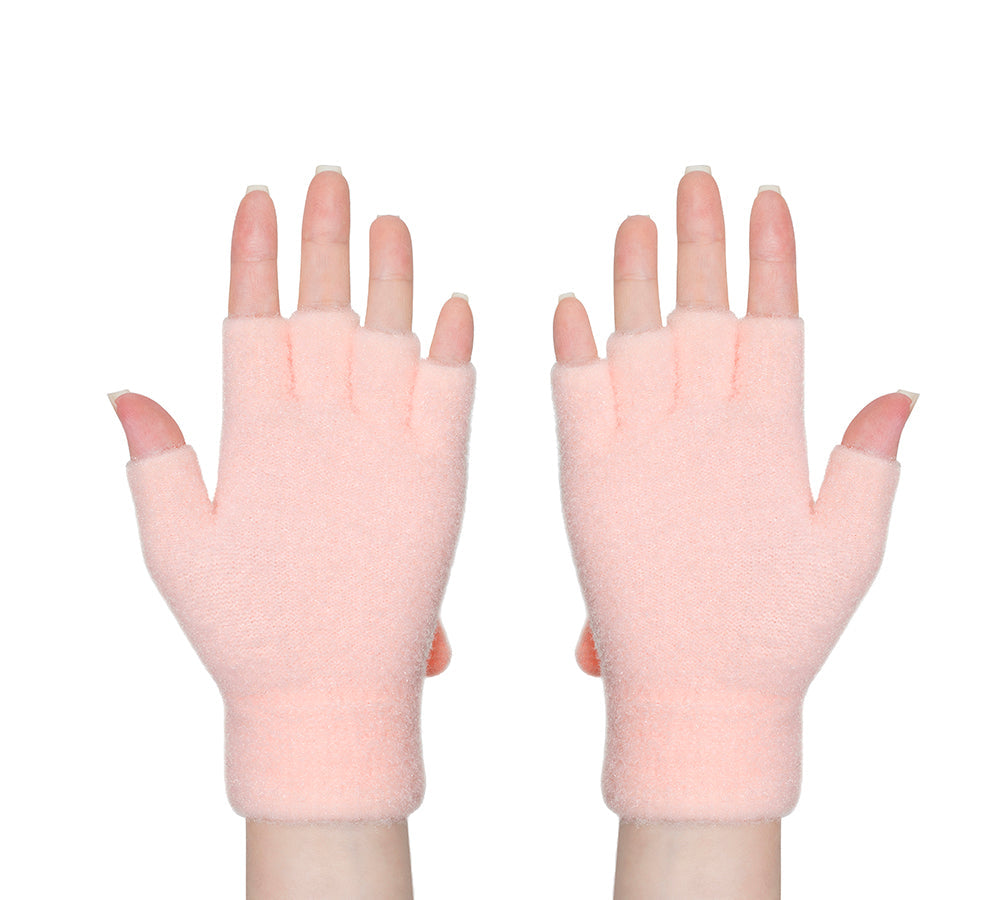 EVERAU® Fingerless Ultra Plush Knit Bearling Gloves