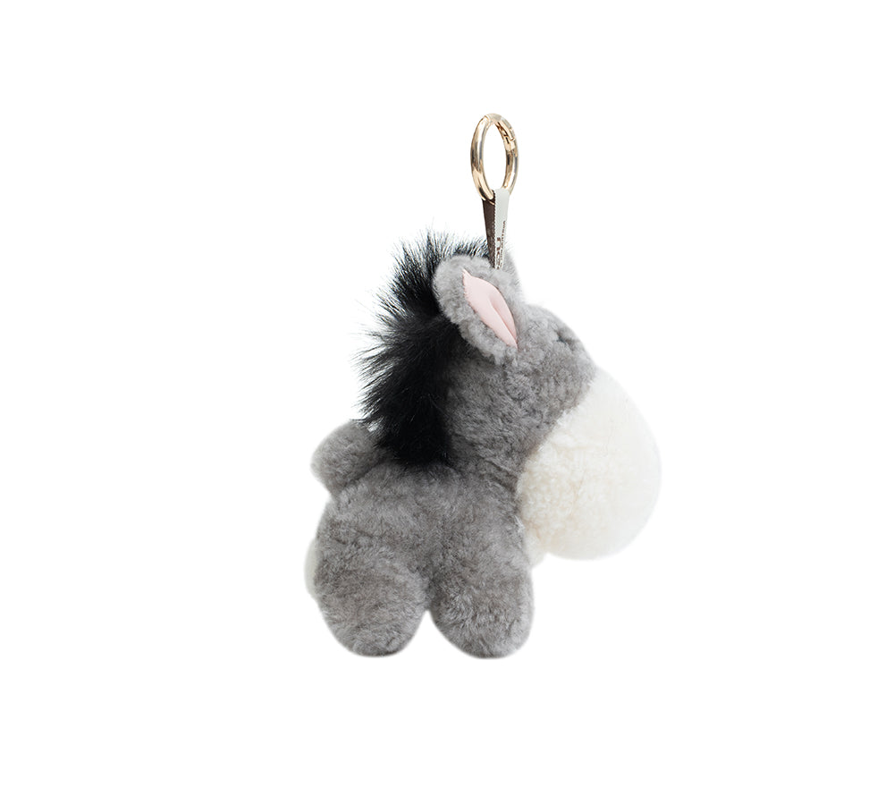 AUSTRALIAN SHEPHERD® Fluffy Plush Donkey Companion Moofy Keyring