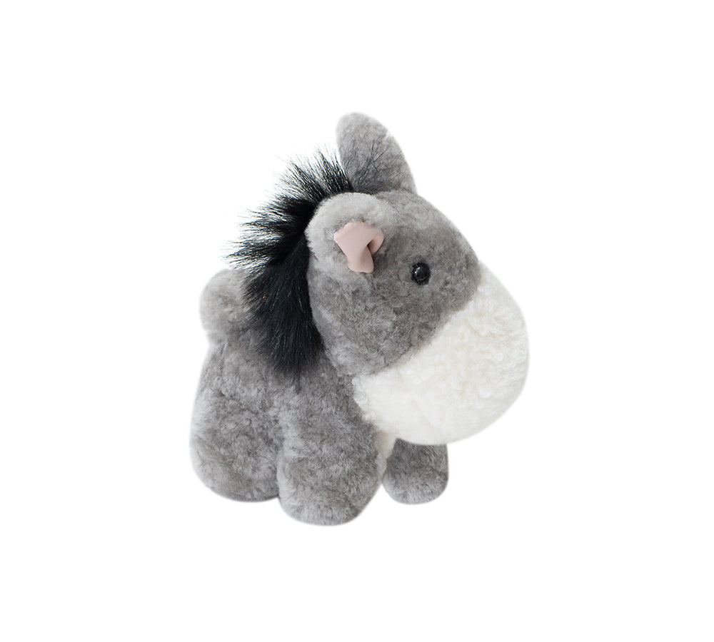 AUSTRALIAN SHEPHERD® Fluffy Plush Donkey Companion Moofy Keyring