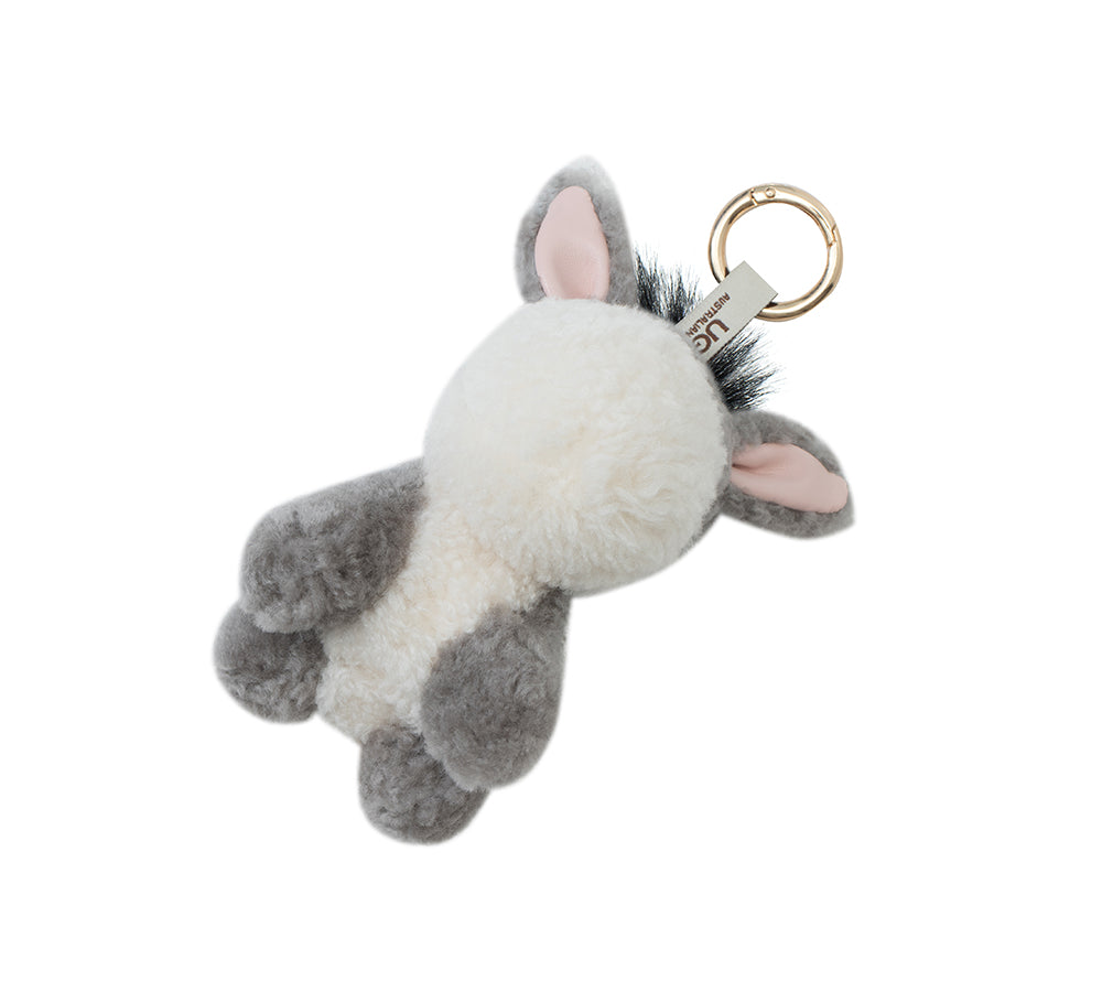 AUSTRALIAN SHEPHERD® Fluffy Plush Donkey Companion Moofy Keyring