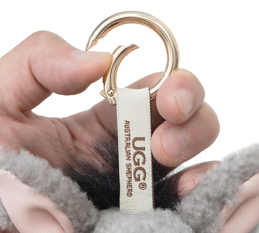 AUSTRALIAN SHEPHERD® Fluffy Plush Donkey Companion Moofy Keyring