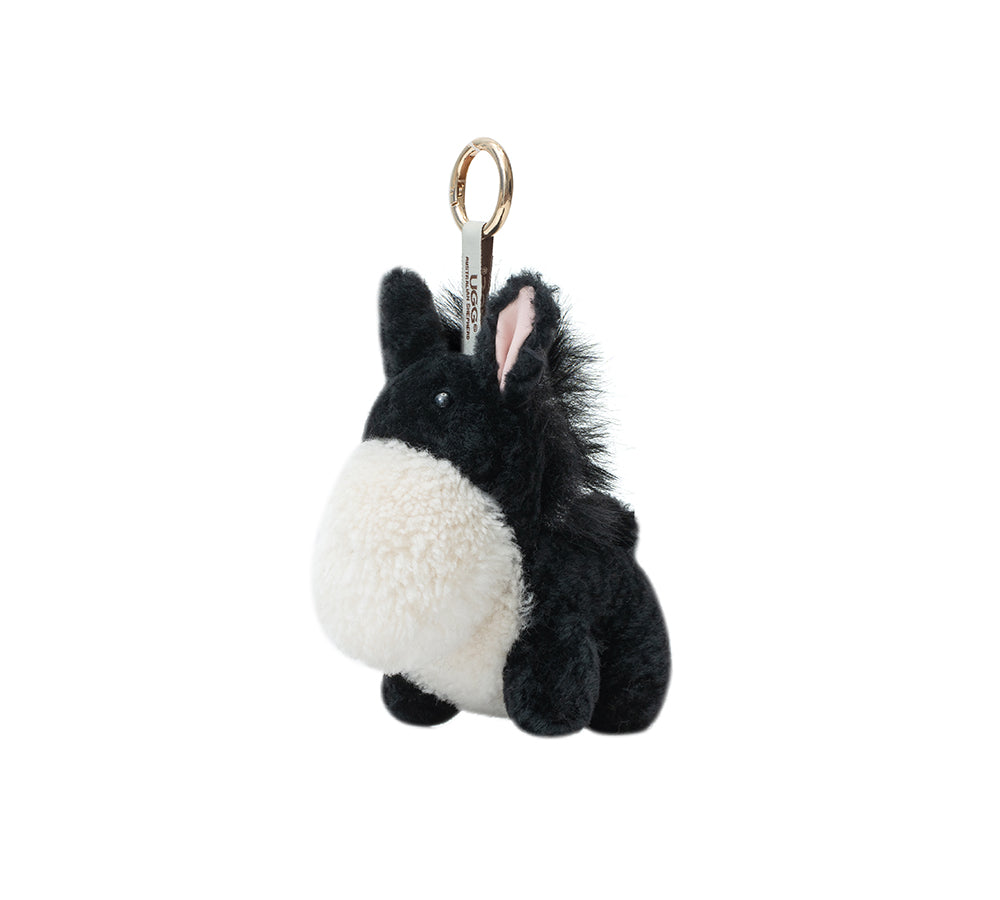 AUSTRALIAN SHEPHERD® Fluffy Plush Donkey Companion Moofy Keyring