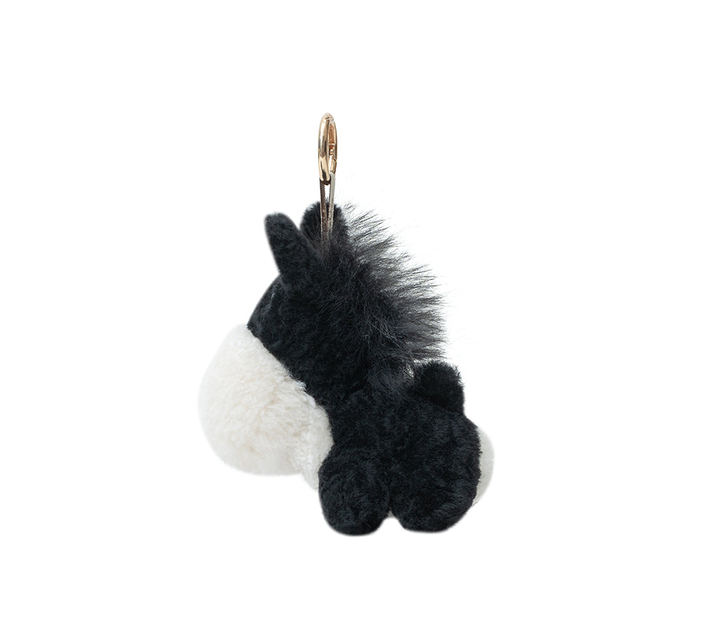 AUSTRALIAN SHEPHERD® Fluffy Plush Donkey Companion Moofy Keyring