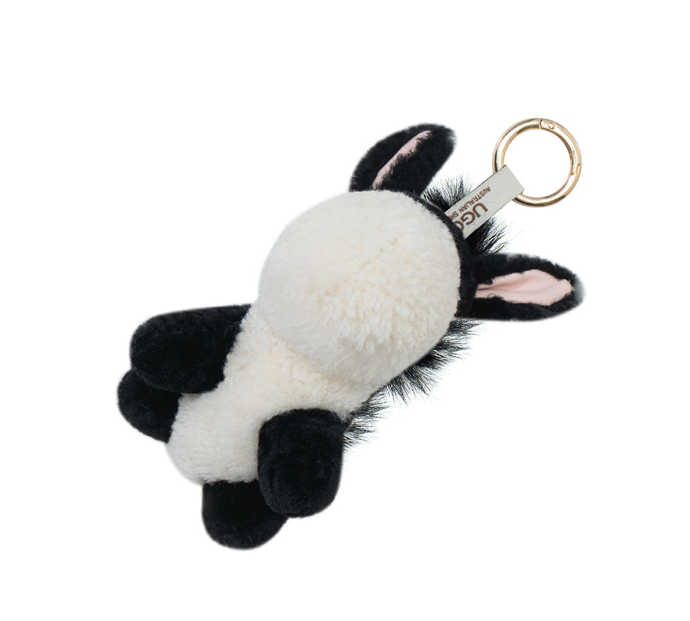 AUSTRALIAN SHEPHERD® Fluffy Plush Donkey Companion Moofy Keyring