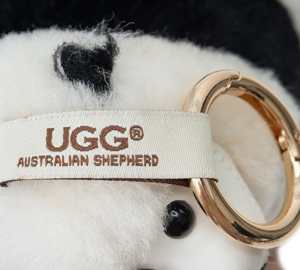 AUSTRALIAN SHEPHERD® UGG Keychain Fluffy Alpaca MooMoo UGG AUSTRALIAN SHEPHERD