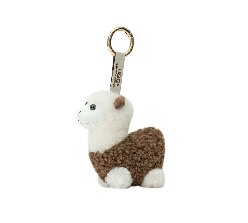 AUSTRALIAN SHEPHERD® UGG Keychain Fluffy Alpaca MooMoo