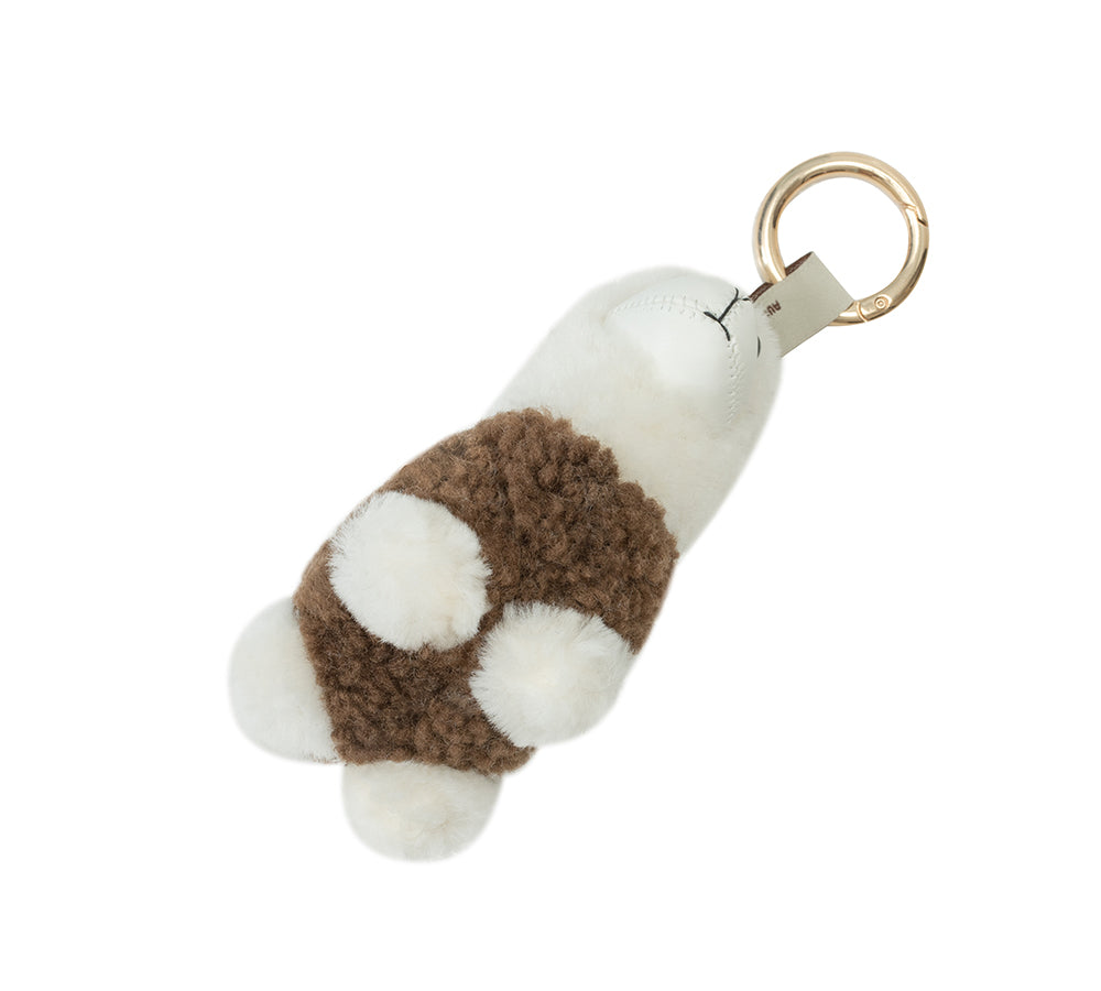 AUSTRALIAN SHEPHERD® UGG Keychain Fluffy Alpaca MooMoo