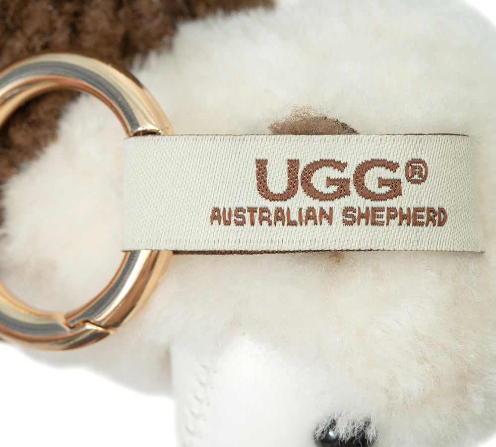 AUSTRALIAN SHEPHERD® UGG Keychain Fluffy Alpaca MooMoo