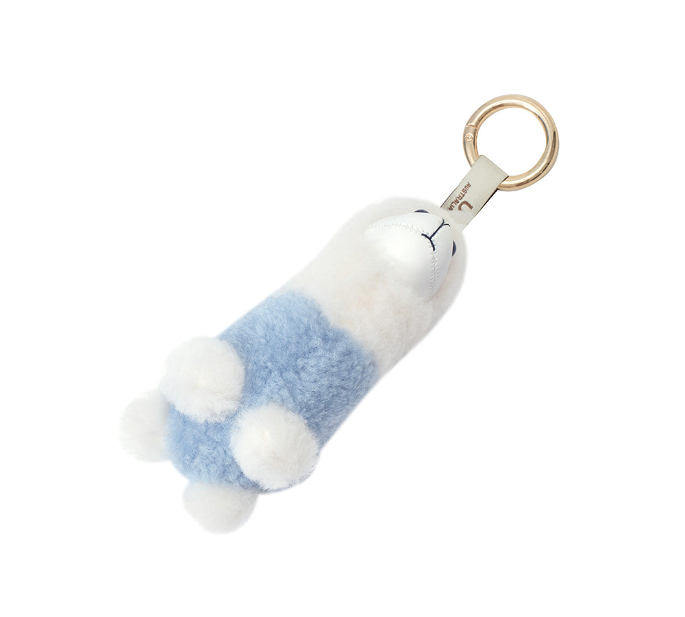 AUSTRALIAN SHEPHERD® UGG Keychain Fluffy Alpaca MooMoo
