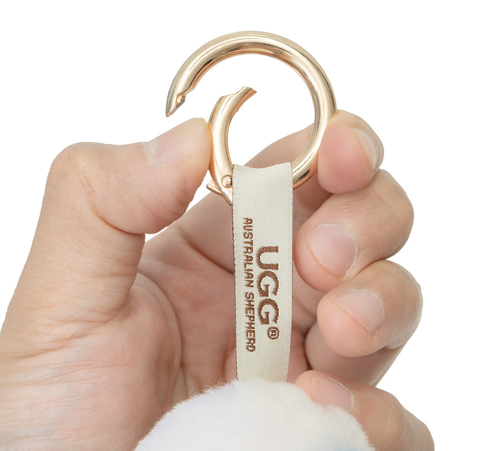 AUSTRALIAN SHEPHERD® UGG Keychain Fluffy Alpaca MooMoo