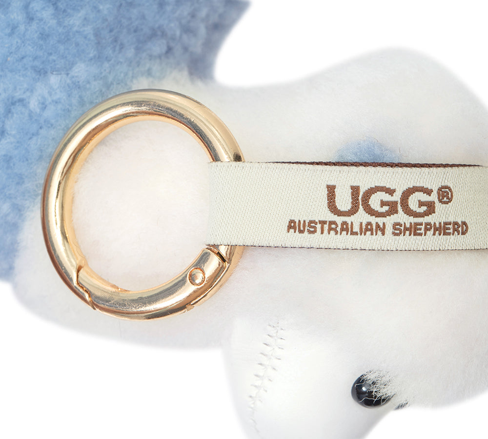 AUSTRALIAN SHEPHERD® UGG Keychain Fluffy Alpaca MooMoo