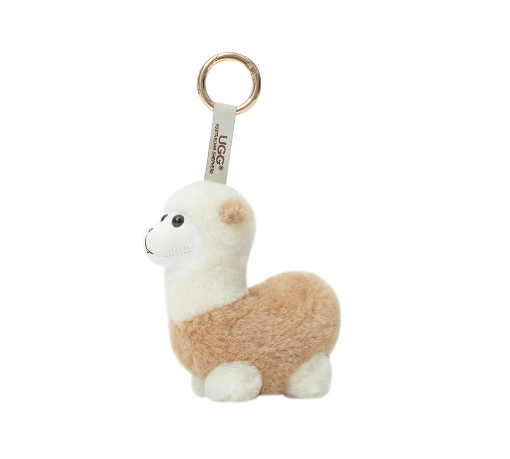AUSTRALIAN SHEPHERD® UGG Keychain Fluffy Alpaca MooMoo