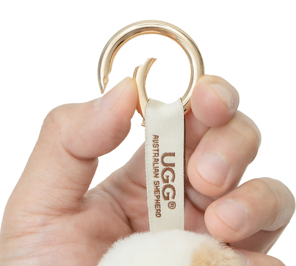 AUSTRALIAN SHEPHERD® UGG Keychain Fluffy Alpaca MooMoo