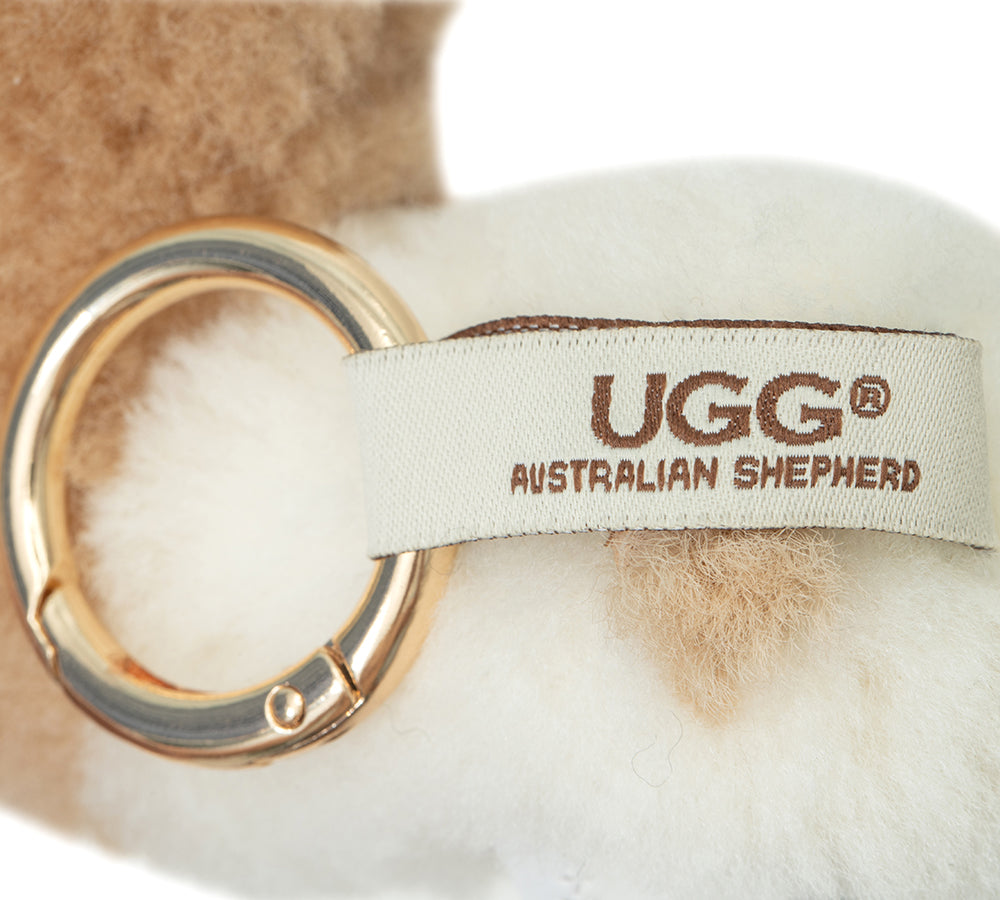 AUSTRALIAN SHEPHERD® UGG Keychain Fluffy Alpaca MooMoo