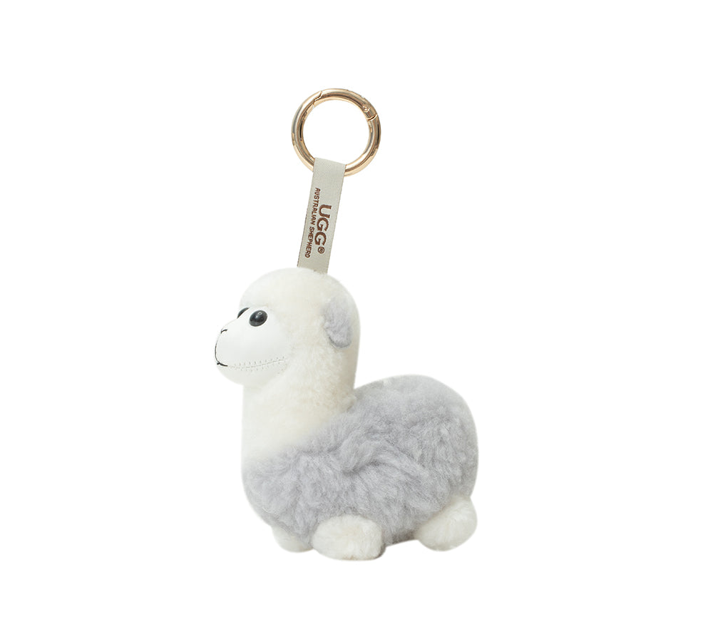 AUSTRALIAN SHEPHERD® UGG Keychain Fluffy Alpaca MooMoo