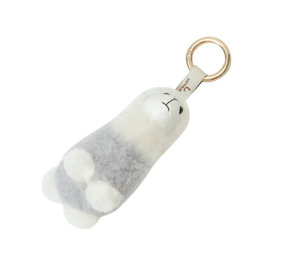 AUSTRALIAN SHEPHERD® UGG Keychain Fluffy Alpaca MooMoo