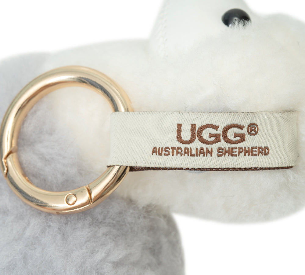 AUSTRALIAN SHEPHERD® UGG Keychain Fluffy Alpaca MooMoo