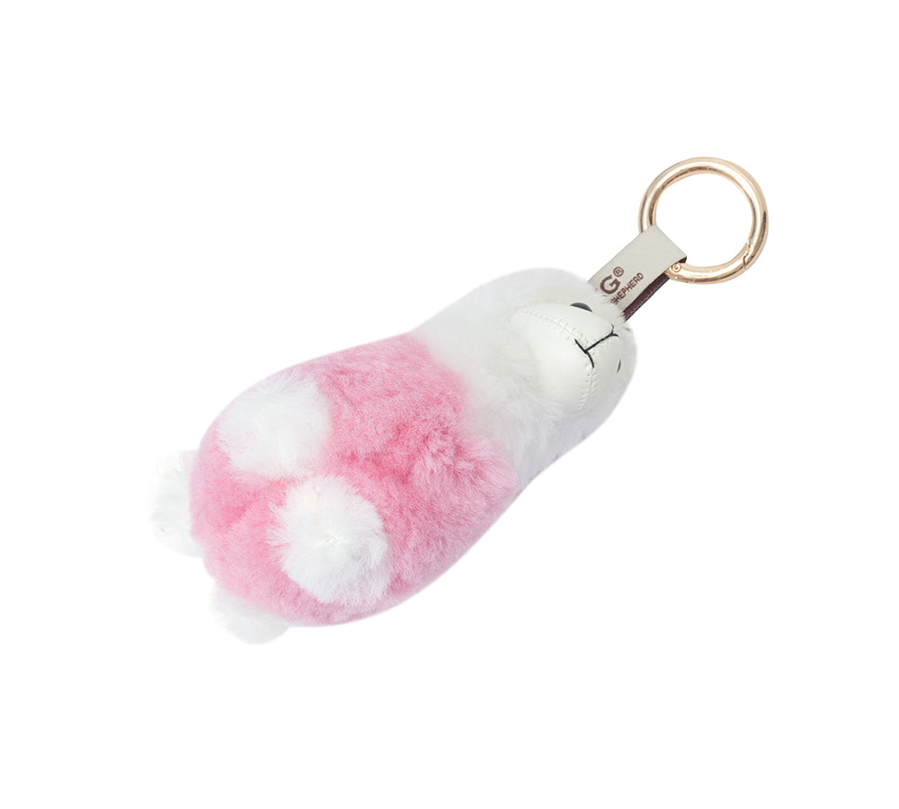 AUSTRALIAN SHEPHERD® UGG Keychain Fluffy Alpaca MooMoo