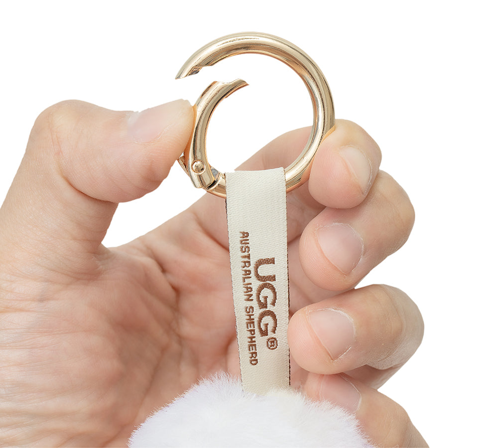 AUSTRALIAN SHEPHERD® UGG Keychain Fluffy Alpaca MooMoo