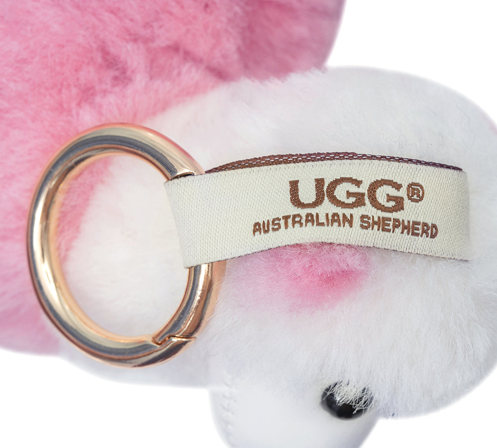 AUSTRALIAN SHEPHERD® UGG Keychain Fluffy Alpaca MooMoo