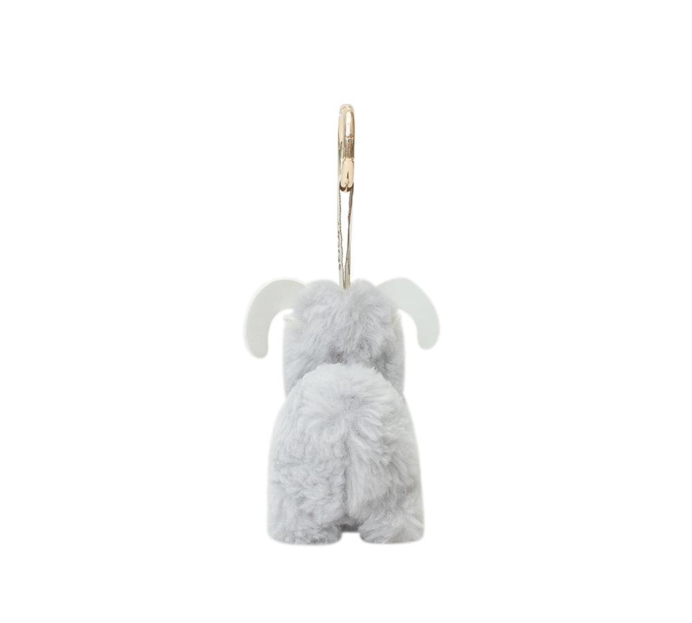 AUSTRALIAN SHEPHERD® Fluffy Wool Sheep Puffle Keyring