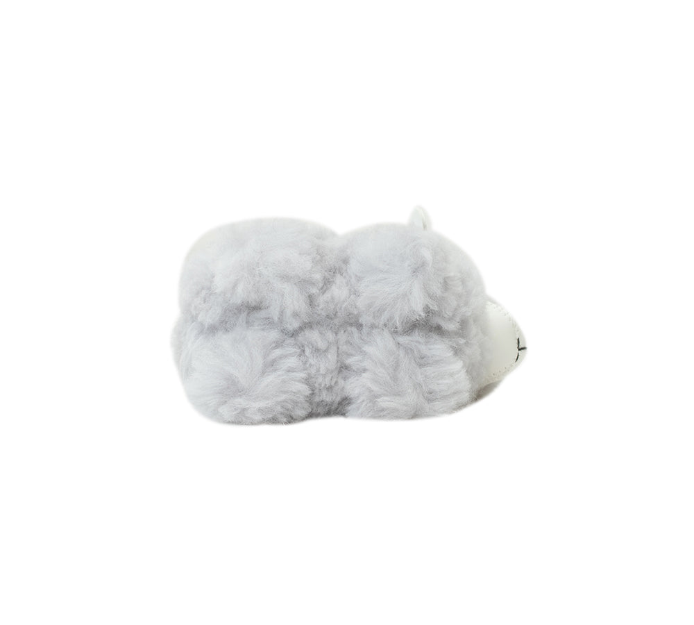 AUSTRALIAN SHEPHERD® Fluffy Wool Sheep Puffle Keyring