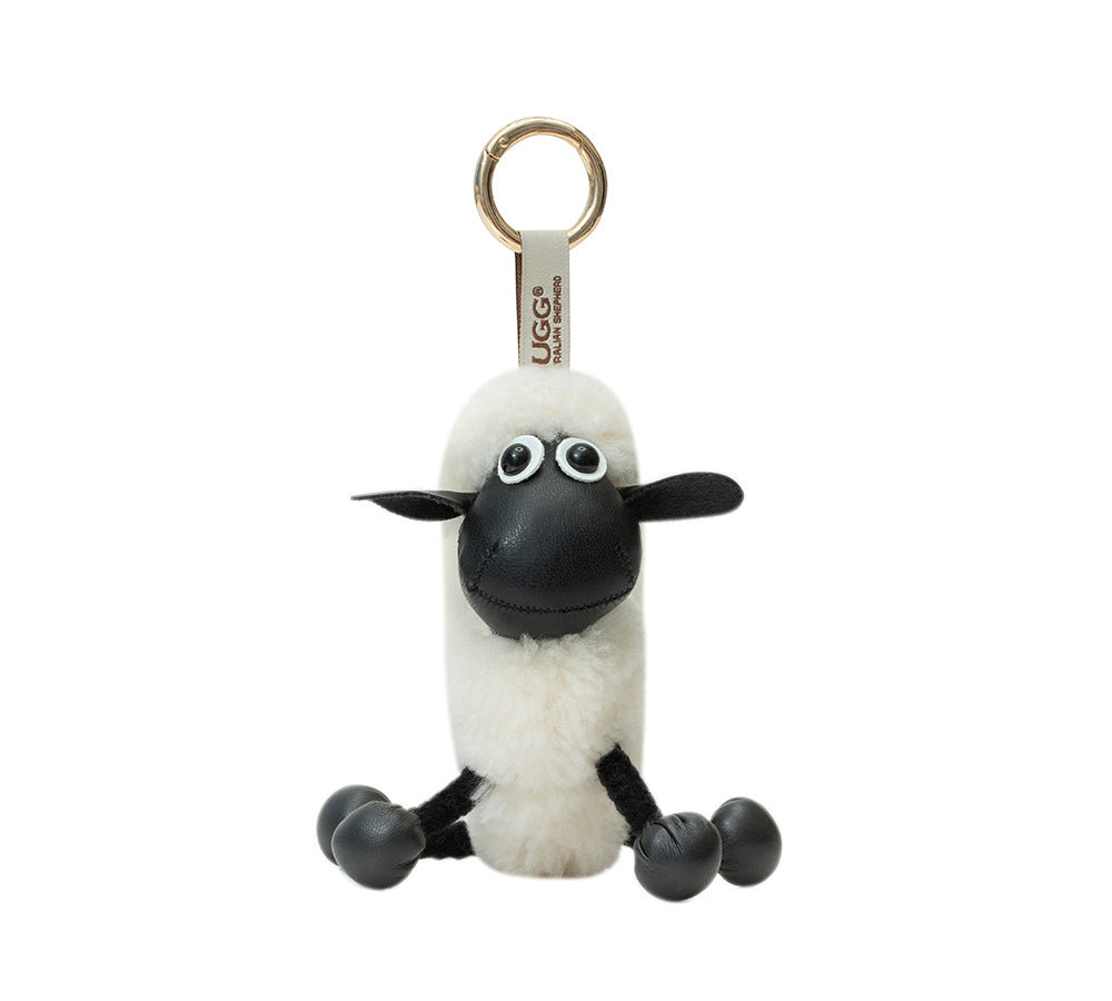AUSTRALIAN SHEPHERD® UGG Wool Sheep Plush Keychain Woola Purse