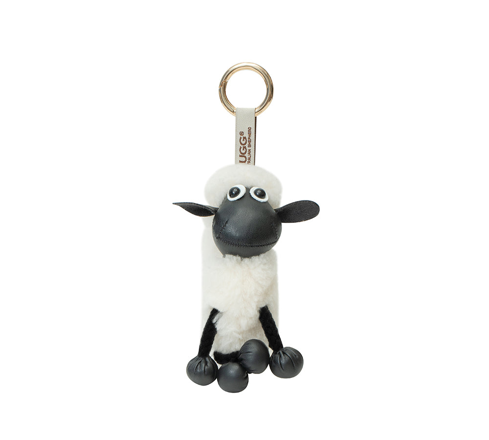 AUSTRALIAN SHEPHERD® UGG Wool Sheep Plush Keychain Woola Purse