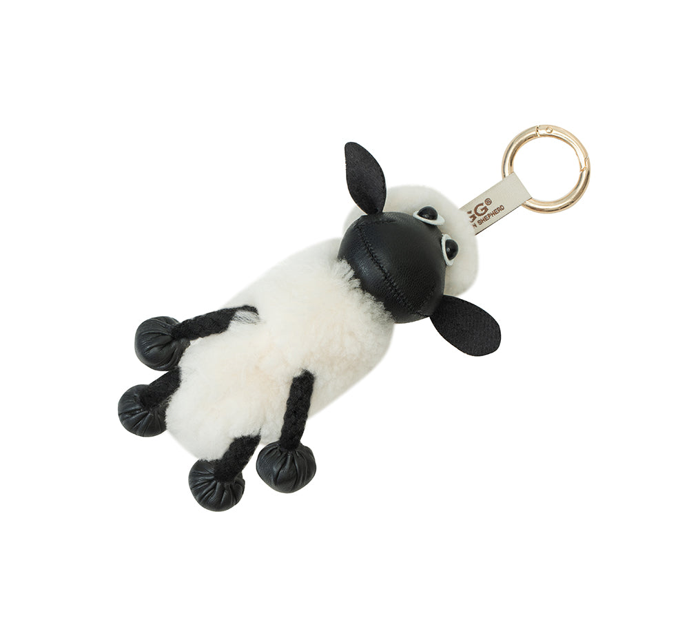 AUSTRALIAN SHEPHERD® UGG Wool Sheep Plush Keychain Woola Purse