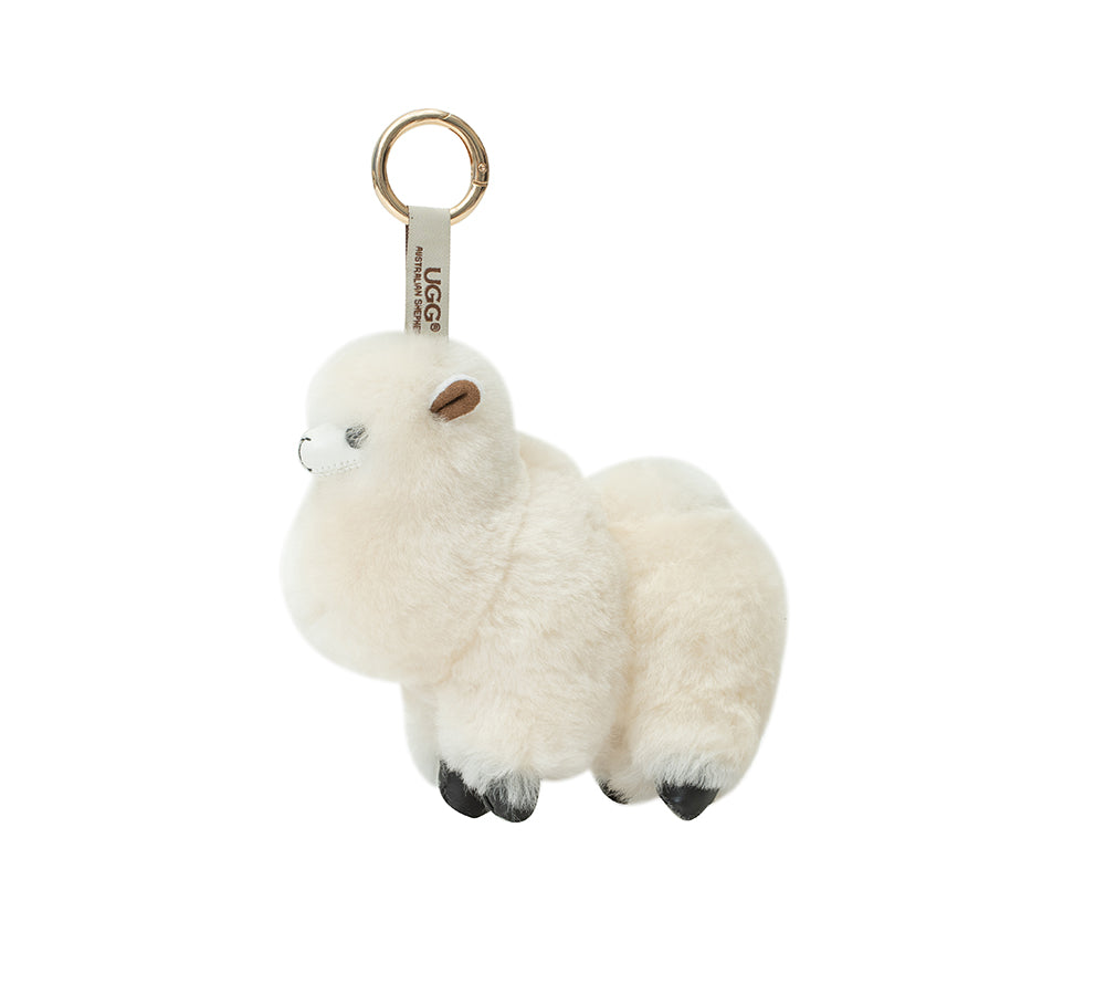 AUSTRALIAN SHEPHERD® UGG Keychain Fluffy Camel Twooly