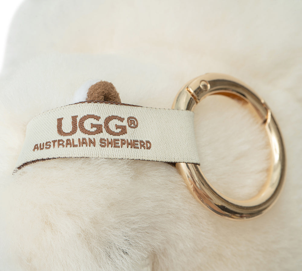 AUSTRALIAN SHEPHERD® UGG Keychain Fluffy Camel Twooly