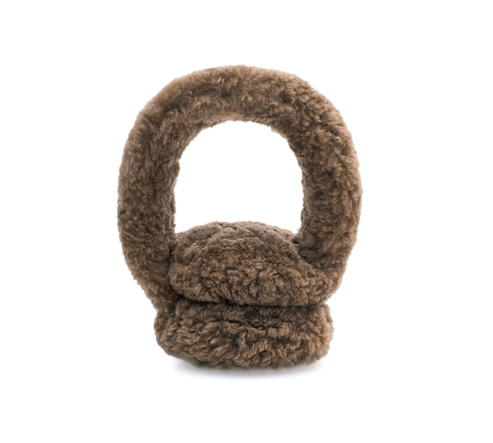 EVERAU® UGG Women Adjustable Sheepskin Wool Earmuff Cozette