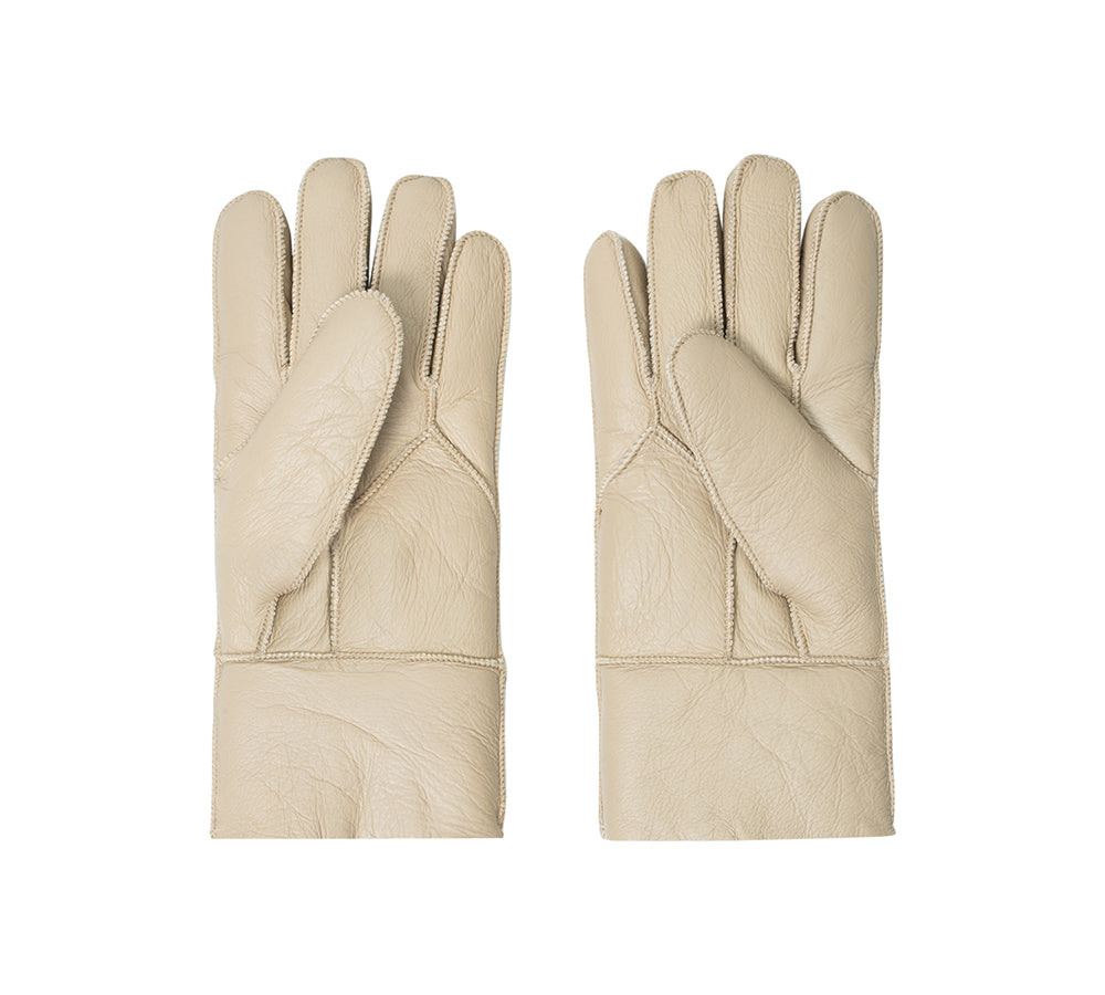 AUSTRALIAN SHEPHERD® Leather Fluffy  Stitching Gloves UGG AUSTRALIAN SHEPHERD