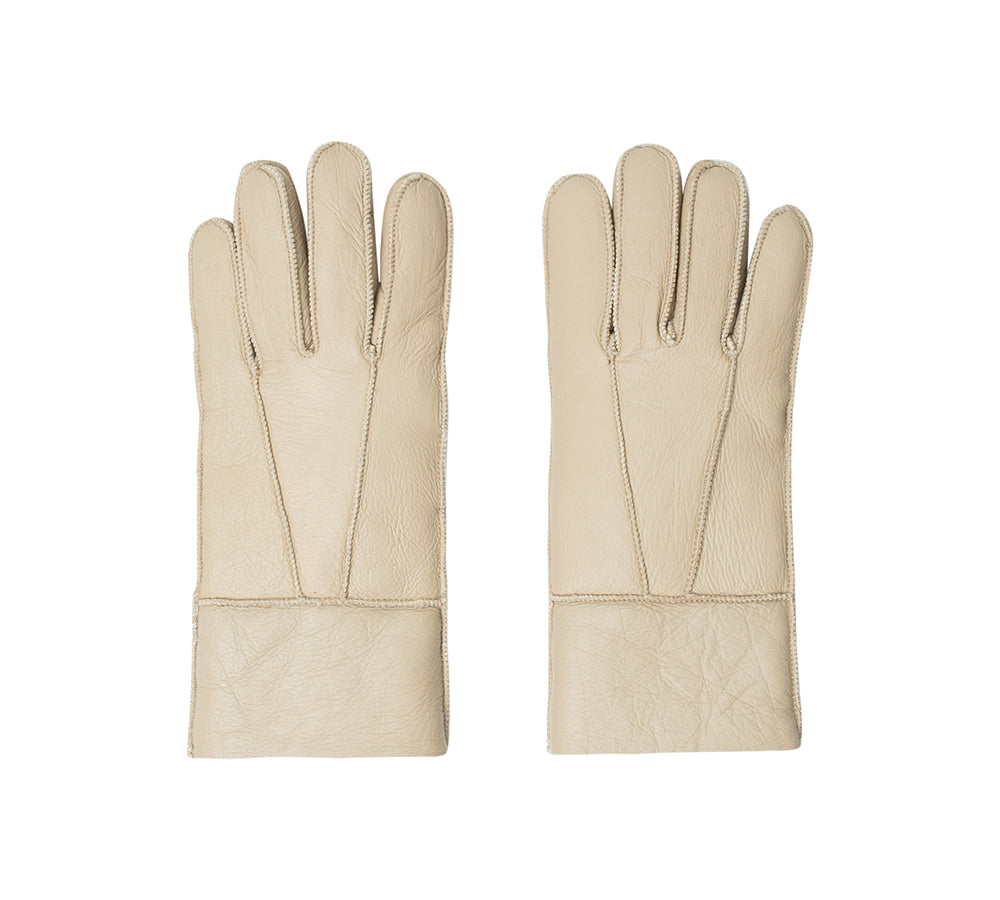 AUSTRALIAN SHEPHERD® Leather Fluffy  Stitching Gloves UGG AUSTRALIAN SHEPHERD