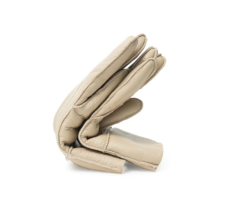 AUSTRALIAN SHEPHERD® Leather Fluffy  Stitching Gloves UGG AUSTRALIAN SHEPHERD