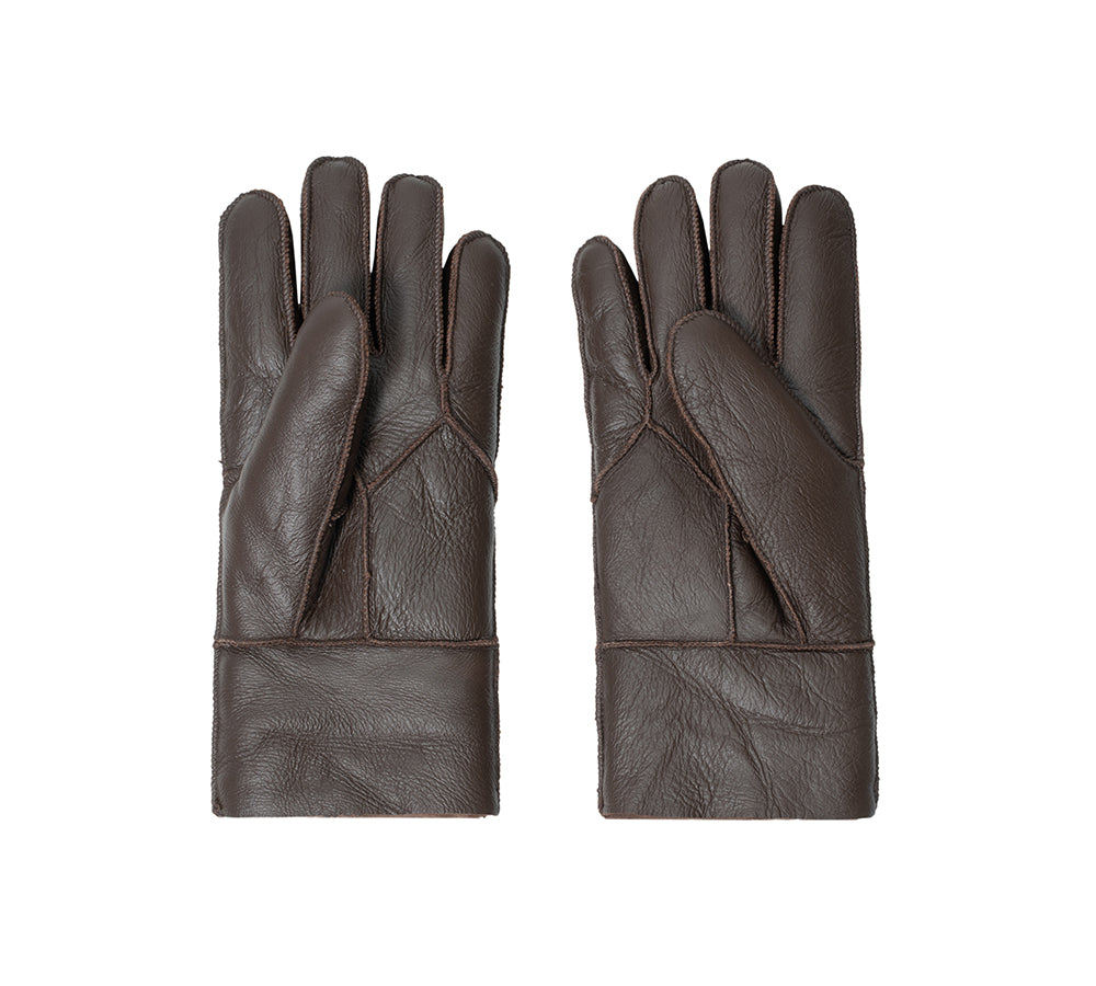 AUSTRALIAN SHEPHERD® Leather Fluffy  Stitching Gloves UGG AUSTRALIAN SHEPHERD