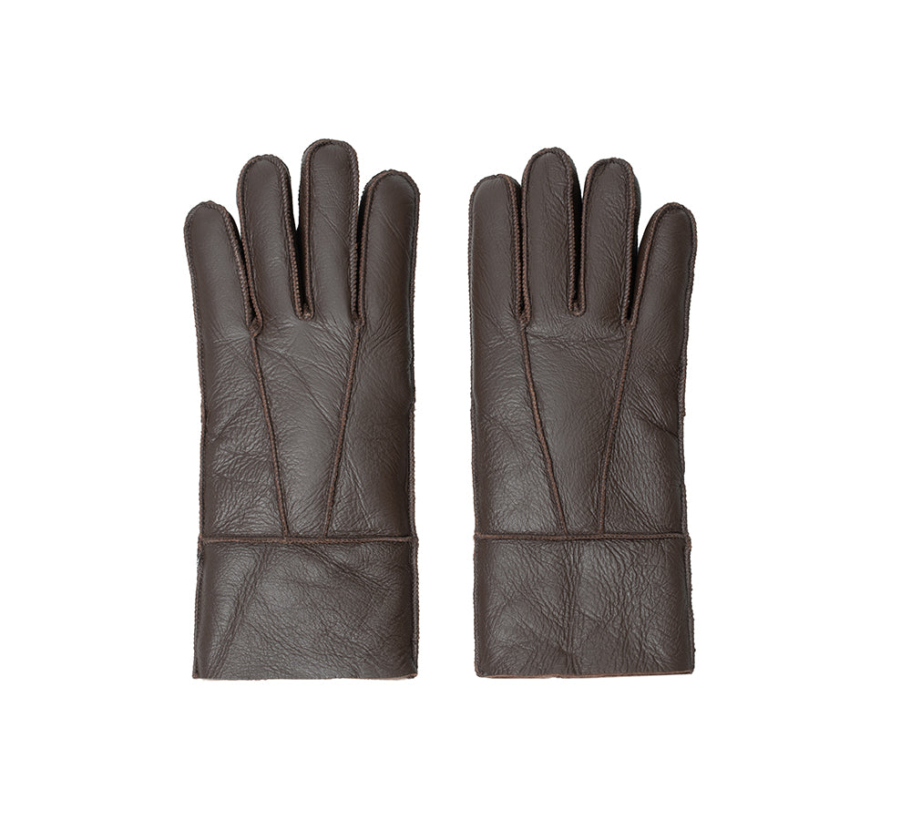 AUSTRALIAN SHEPHERD® Leather Fluffy  Stitching Gloves UGG AUSTRALIAN SHEPHERD