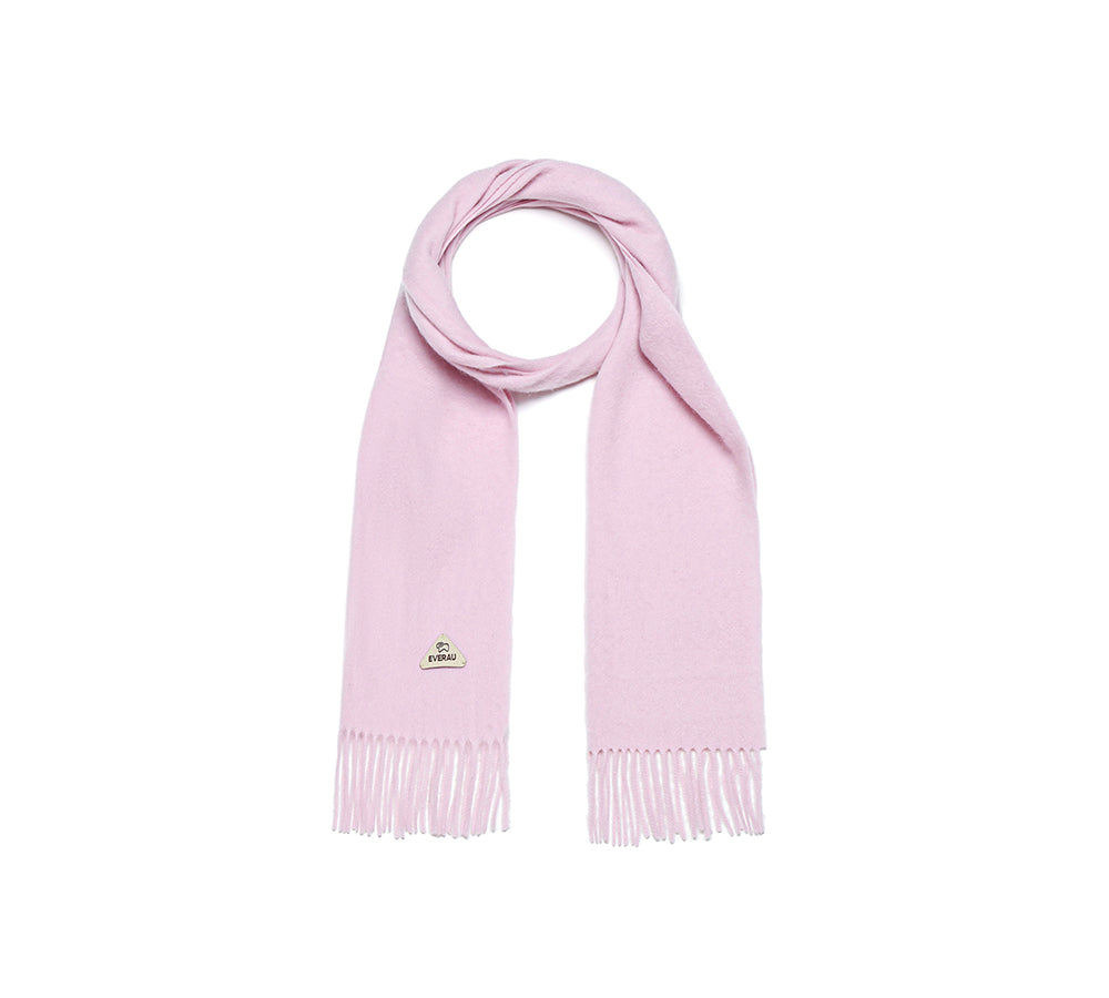 EVERAU® 100% Wool Plain Scarf Eva