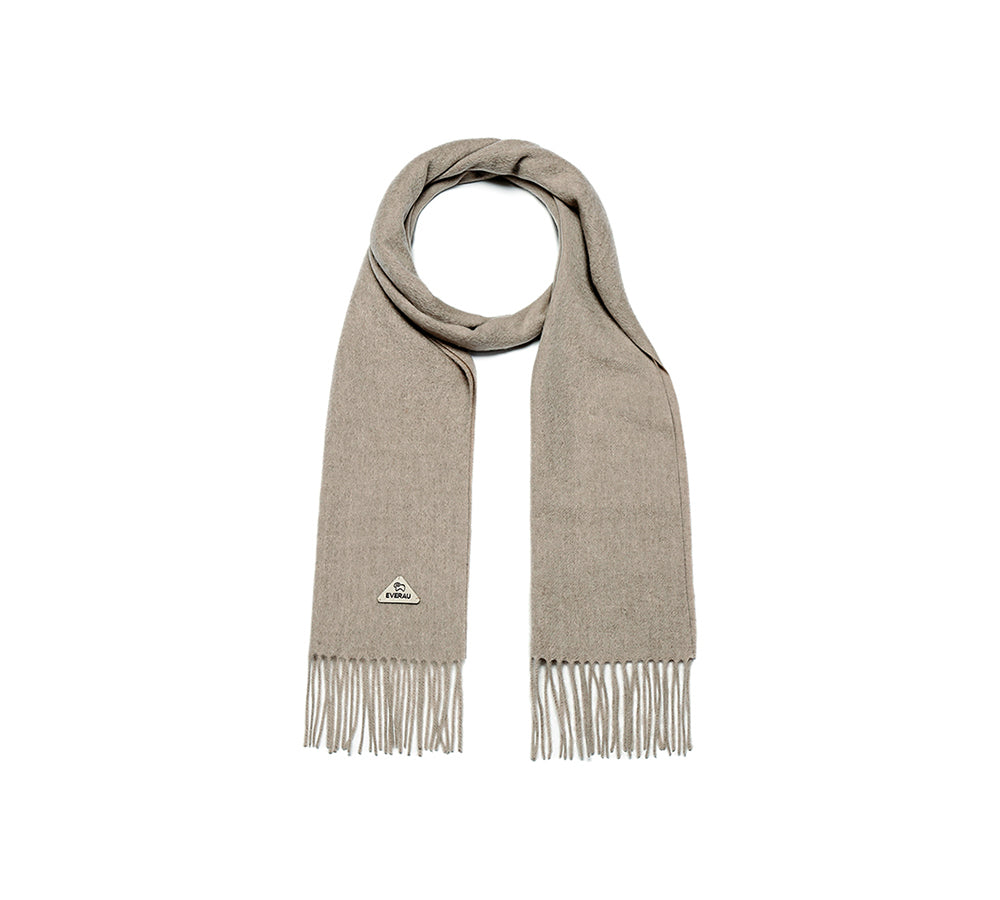 EVERAU® 100% Wool Plain Scarf Eva