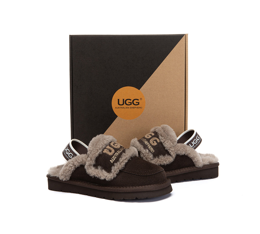 AUSTRALIAN SHEPHERD® UGG Slippers Kids Sheepskin Wool Slingback Rilee UGG AUSTRALIAN SHEPHERD