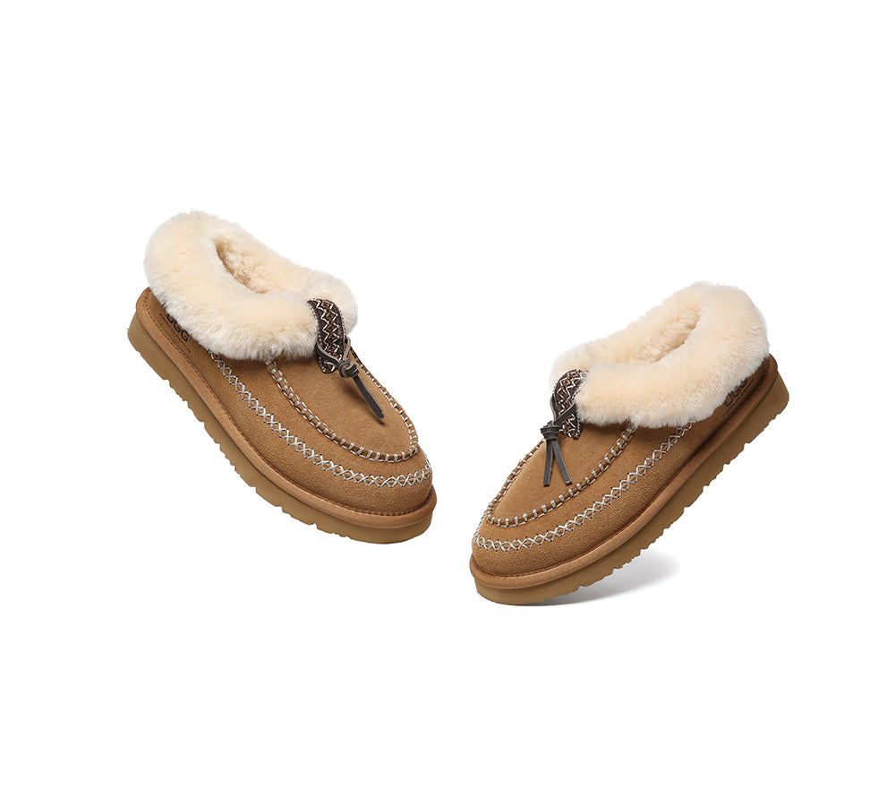 AUSTRALIAN SHEPHERD® UGG Slippers Sheepskin Wool Ankle Draco Moccasins