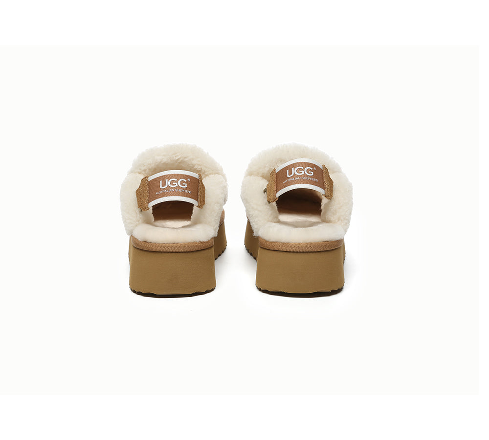 AUSTRALIAN SHEPHERD® UGG Slippers Women Removable Strap Slingback Platform Rilee