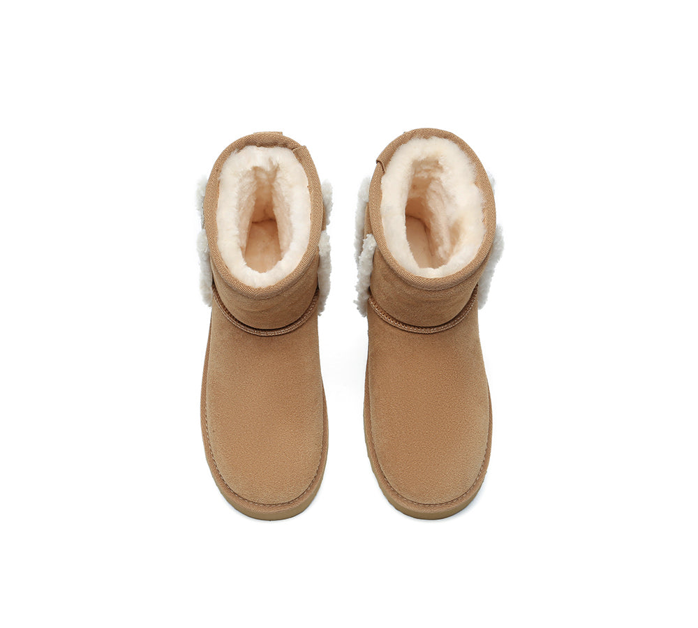 AUSTRALIAN SHEPHERD® UGG Boots Sheepskin Wool Shearling Lined Ankle Mini Darby