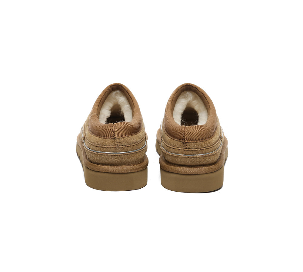 EVERAU® UGG Men Sheepskin Wool Casual Slippers Skaftafell